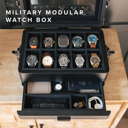 Watch Box - Black Military Edition