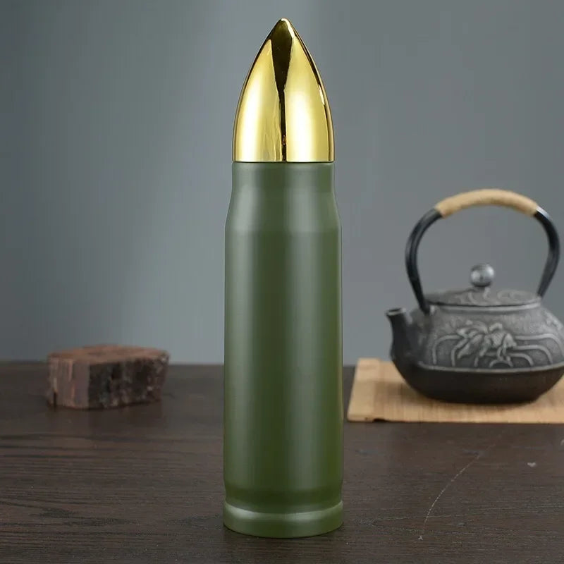 500Ml Bullet Shape Thermos Bottle Large Capacity Stainless Steel Water Bottle Portable Vacuum Flasks Thermos Cup for Coffee