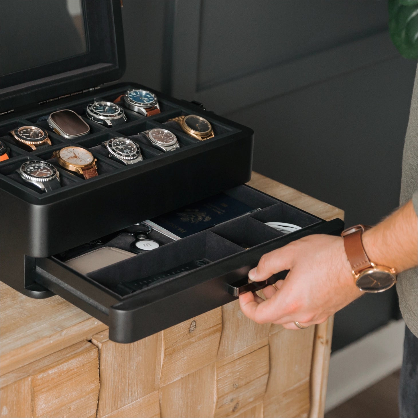 Watch Box - Black Military Edition