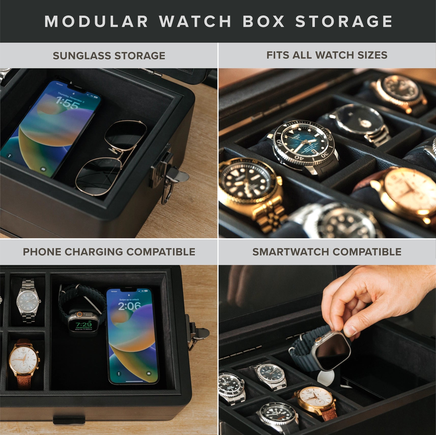 Watch Box - Black Military Edition