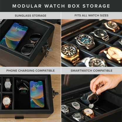 Watch Box - Black Military Edition