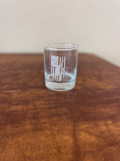 Deer Hunter Whiskey Glass