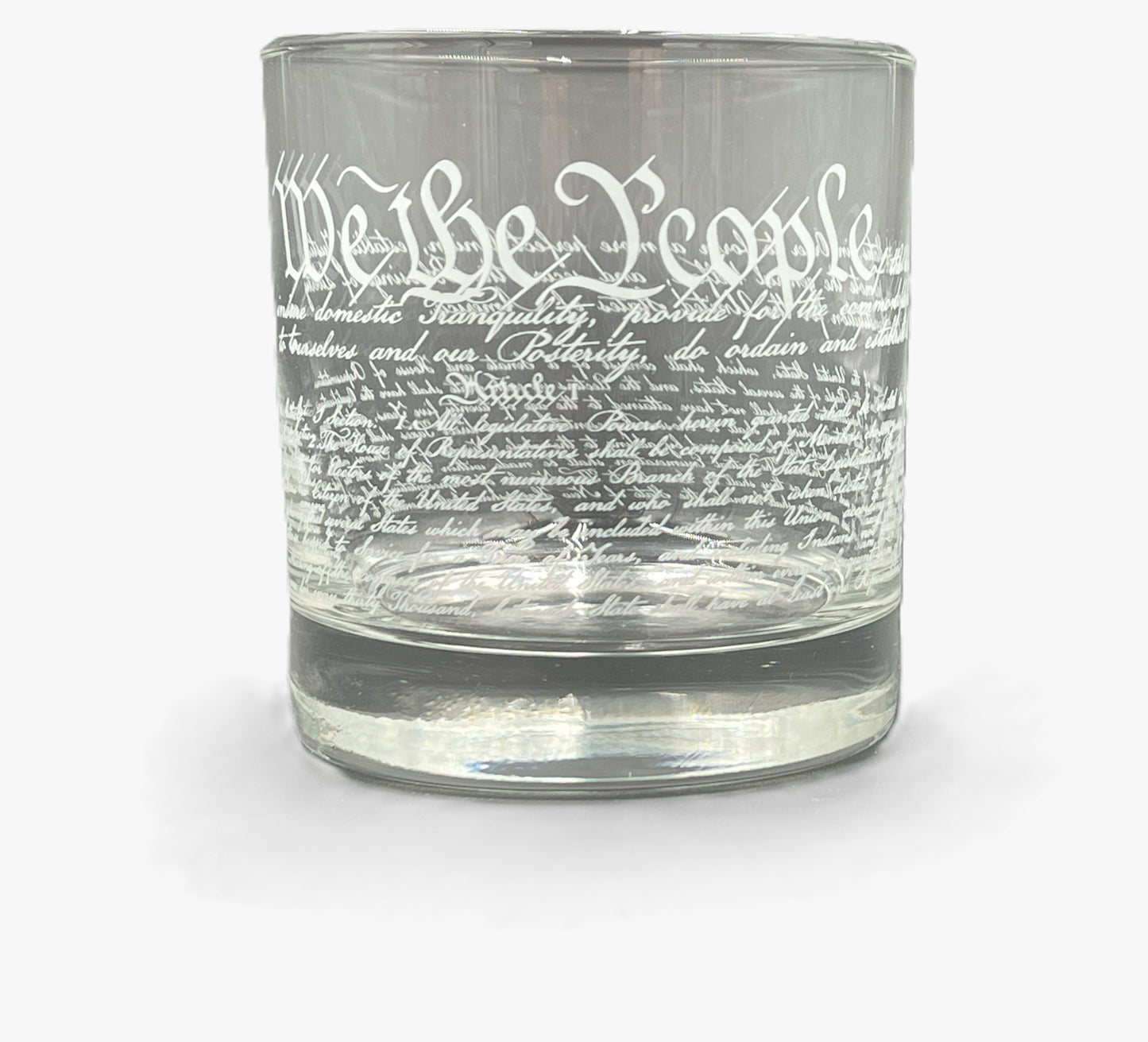 Patriotic Constitution Whiskey Glass