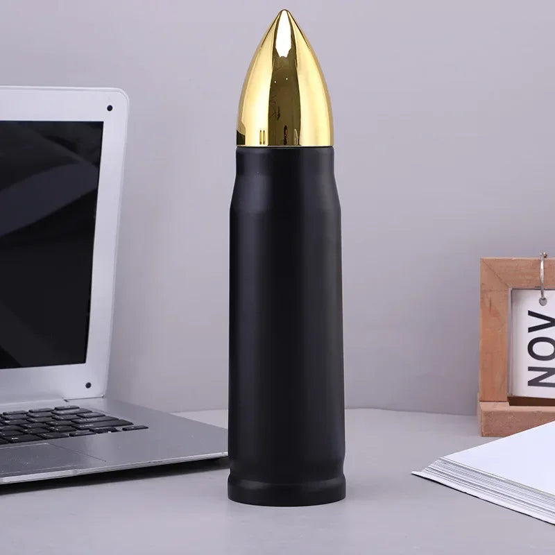 500Ml Bullet Shape Thermos Bottle Large Capacity Stainless Steel Water Bottle Portable Vacuum Flasks Thermos Cup for Coffee